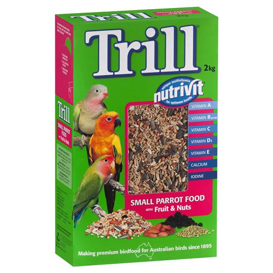 Trill Bird Food Small Parrot Fruit & Nut