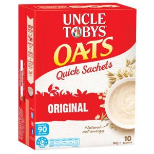 Uncle Tobys Quick Oats Sachets Original