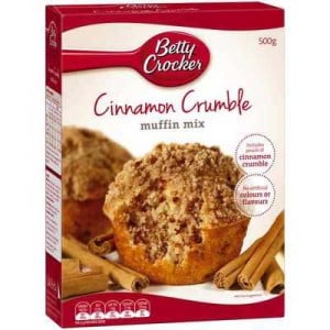 Betty Crocker Muffin Mix Cinnamon Crumble