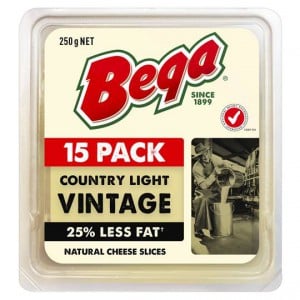 Bega So Light Vintage 25% Reduced Fat Cheese Slices