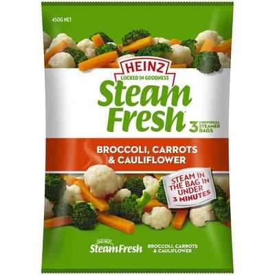 Heinz Steam Fresh Broccoli Carrot & Cauli