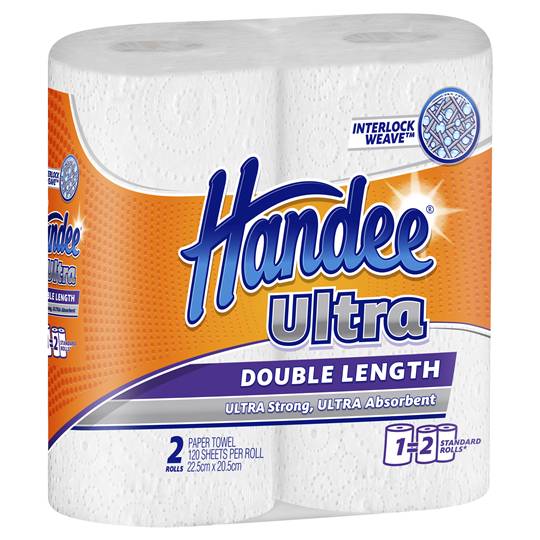 Handee Paper Towel Double Length White