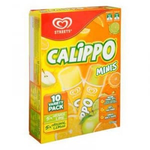Streets Calippo Mini Ice Blocks Lemon Orange Lime