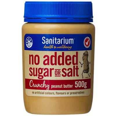 Sanitarium Crunchy Peanut Butter No Added Sugar Or Salt