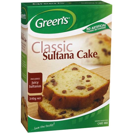 Greens Cake Mix Traditional Sultana