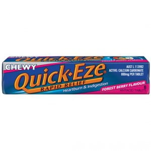 Quick Eze Chewy Forest Berry Antacid Tablets