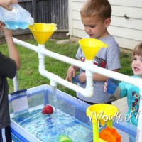 Make a sand or water table for the kids