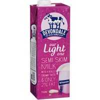 Devondale Semi Skim Long Life Milk