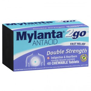 Mylanta 2go Antacids Double Strength Tabs