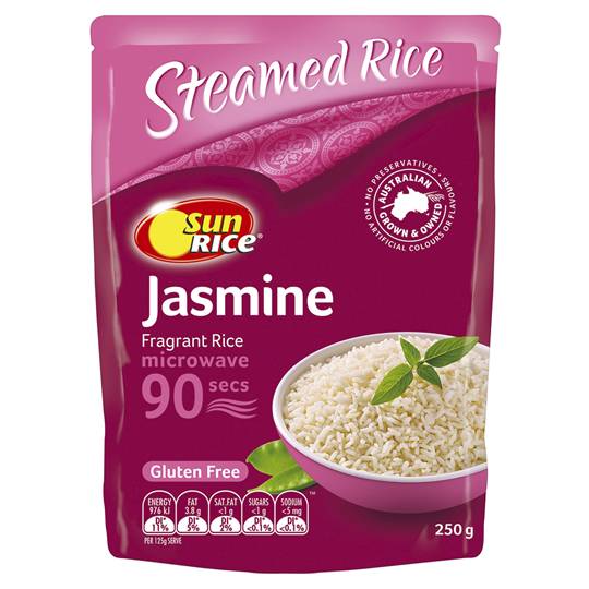 Sunrice Microwave Jasmine Rice In 90 Seconds