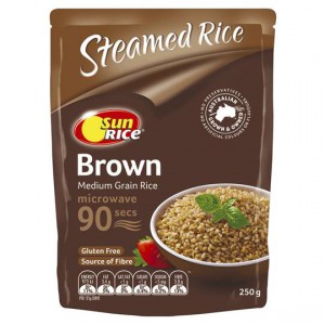 Sunrice Microwave Medium Grain Brown Rice In 90