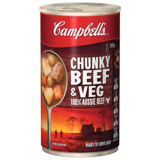 Campbell's Chunky Canned Soup Beef Hearty & Filling