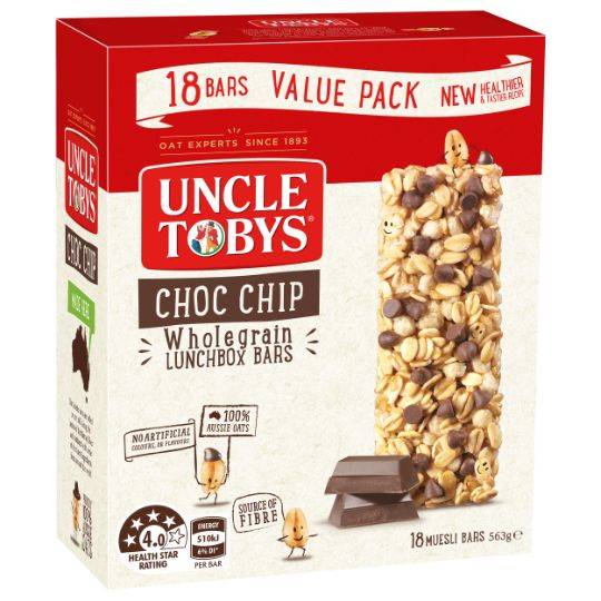Uncle Tobys Chewy Choc Chip Bars