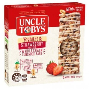 Uncle Tobys Yoghurt Topps Strawberry