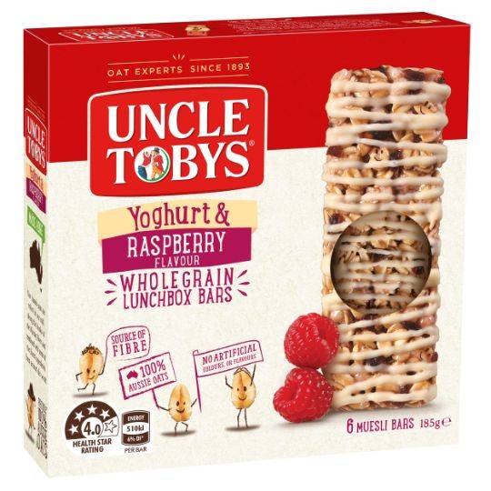 Uncle Tobys Yoghurt Topps Raspberry