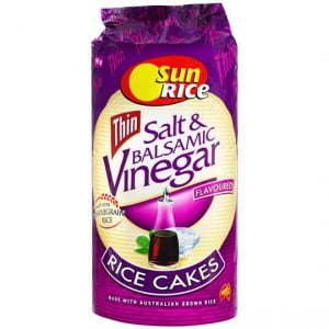 Sunrice Rice Cakes Sea Salt & Balsamic Vinegar