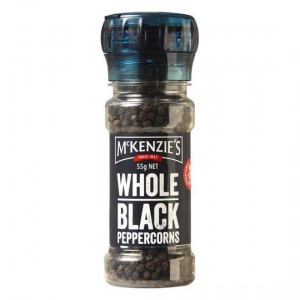 Mckenzie's Pepper Grinder Whole Black Peppercorns