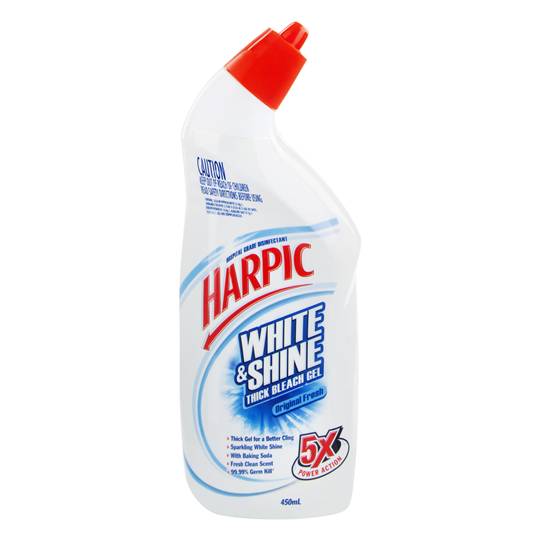 Harpic White & Shine Toilet Cleaner Bleach Gel Fresh