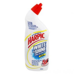 Harpic White & Shine Toilet Cleaner Bleach Gel Citrus