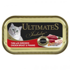 Ultimates Indulge Adult Cat Food Tuna Chicken Breast & Prawns