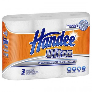Handee Ultra Paper Towel Original White 2ply 180ss