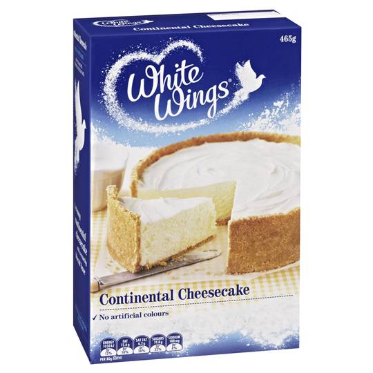 White Wings Cake Mix Smooth Continental Cheesecake