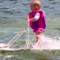 Youngest water-skier in the world!