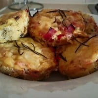 Ham, potato, egg and cheese brekky bites