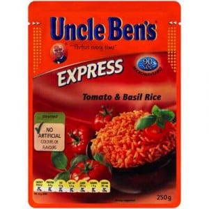 Uncle Bens Express Microwave Tomato & Basil Rice