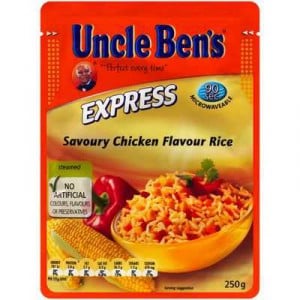 Uncle Bens Express Microwave Savoury Chicken Flavour Rice