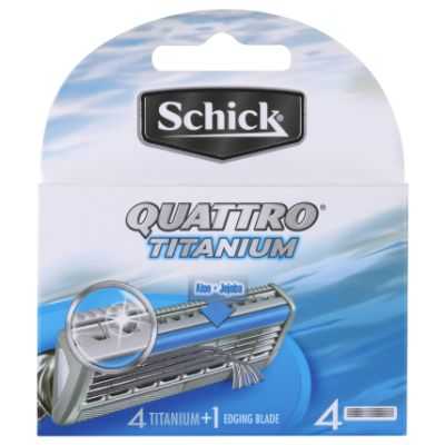 Schick Razor Blades Quattro Titanium 4 Cartridges