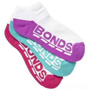Bonds Womens Socks Logo Low Cut Size 8-