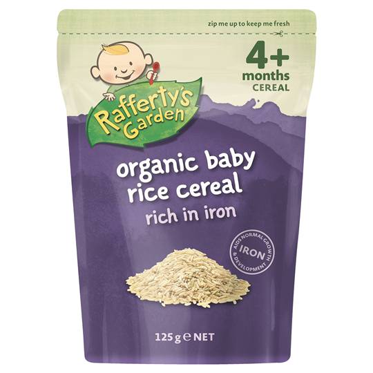 baby rice at 4 months