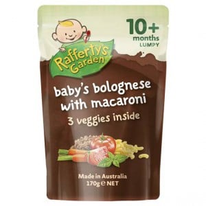 Rafferty's Garden Food 10 Months Bolognese With Macaroni