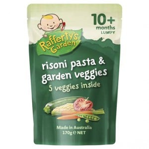 Rafferty's Garden Food 10 Months Rissoni Pasta & Garden Veg
