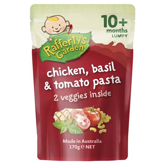 Rafferty's Garden Food 10 Months Chicken, Basil & Tomato Pasta