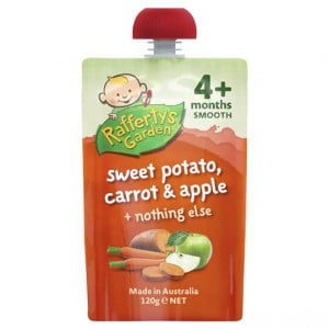 Rafferty's Garden Food 4 Months+ Sweet Potato, Carrot & Apple