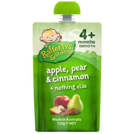 Rafferty's Garden Food 4 Months+ Apple, Pear & Cinnamon