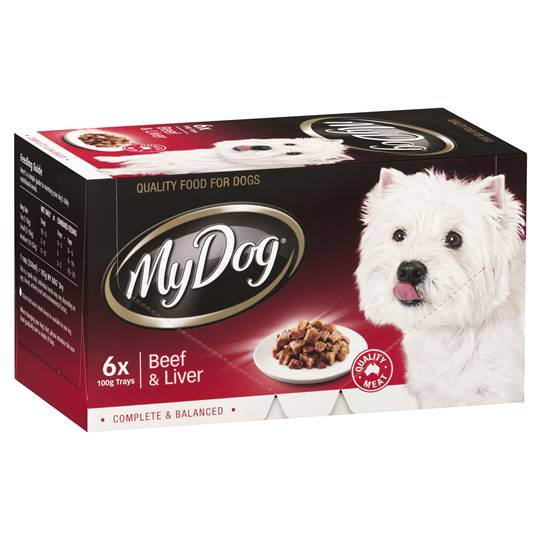 My Dog Adult Dog Food Beef & Liver Multipack