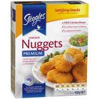 Steggles Chicken Pieces Breast Nuggets Crumbed