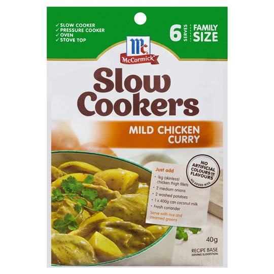 Mccormick Slow Cookers Mild Chicken Curry