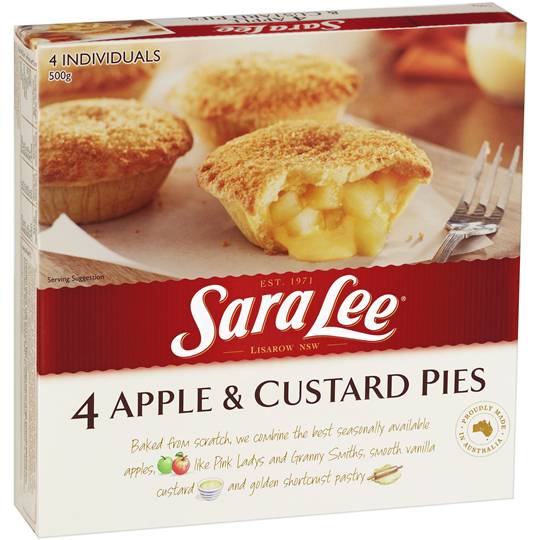 Sara Lee Multipack Pies & Desserts Apple& Custard Snack