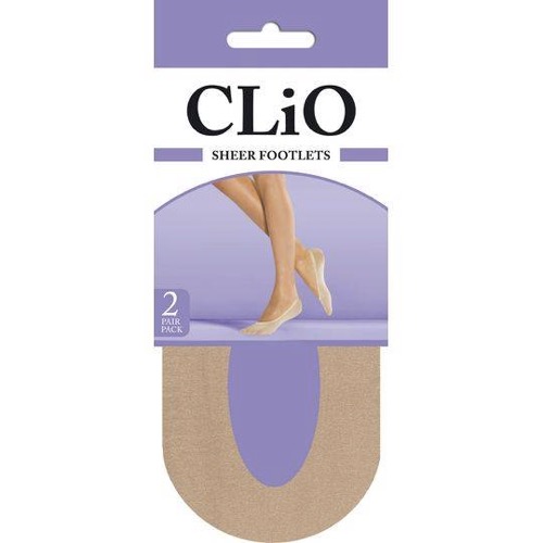 Clio Sheer Footlet Natural One Size