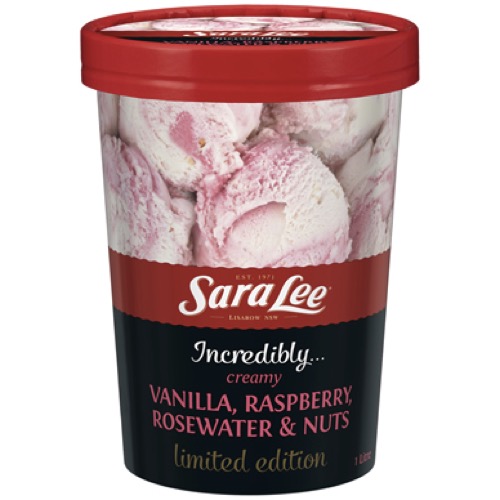 Sara Lee Ice Cream Vanilla Raspberry & Rose