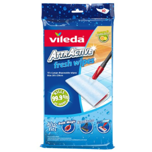 Image of Vileda AttrActive Refill - Fresh Wipes 10PK