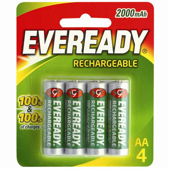 Eveready Aa Rechargable Batteries