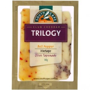 South Cape Trilogy Olive Pepper Vintage Cheddar Cheese
