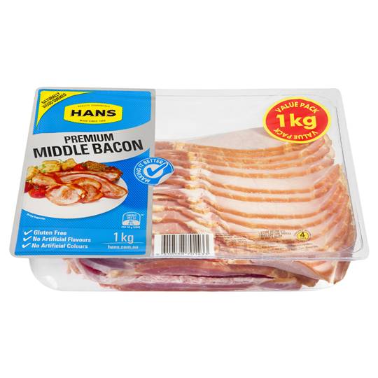 Hans Bacon Middle Rind On
