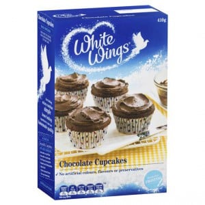 White Wings Cupcake Mix Chocolate