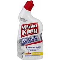White King Power Clean Toilet Cleaner Bleach Gel Lemon